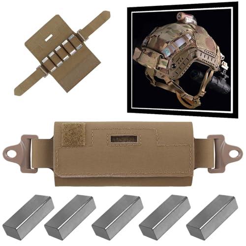 YChoolco Borsa contrappeso for Casco tattico Borsa contrappeso NVG con Cinque Blocchi di Contrasto for Casco da Paintball Ops Fast Airsoft(CB)