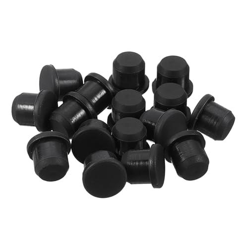 QUARKZMAN 32 Pezzi Tappo in Gomma Nero, 10,5m Tappo Fori per 10-10,3mm/0,4-0,41