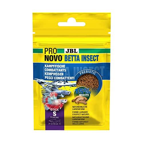 JBL PRONOVO BETTA INSECT STICK, mangime per pesci combattenti da 3-10 cm, bastoncini alimentari per pesci, taglia S, 20 ml