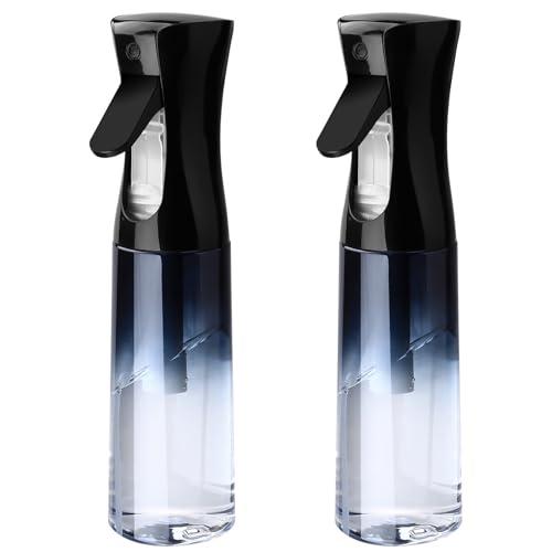 2 Pz Spruzzino per Capelli300 Ml Spruzzino Nebulizzatore Capelli ricci, Bottiglia Spray Capelli Vuota, Spruzzatore Bottigliette Spray Flacone Continuo Fine per Pulizia Trucco Barbiere Piante Fiori