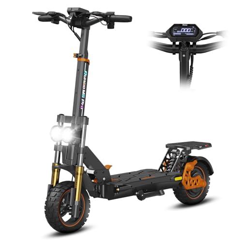 Ruitoo M5 Pro Monopattino Elettrico, Scooter Pieghevole, Batteria 48V 20.8Ah, Autonomia Massima 70-80km, Pneumatici All Terrain 11 Pollici, 3 Modalità Di Velocità, Display Intelligent