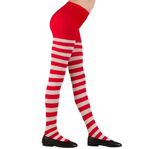 W WIDMANN MILANO Party Fashion - Collant a righe per bambini, accessori per costumi da strega, coccinella, ape, elfo, per tutti i giorni e molto altro ancora