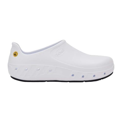 Scholl Ultragrip Shoe, Scarpe per Professionisti Sanitari Unisex-Adulto, Bianco, 37 EU