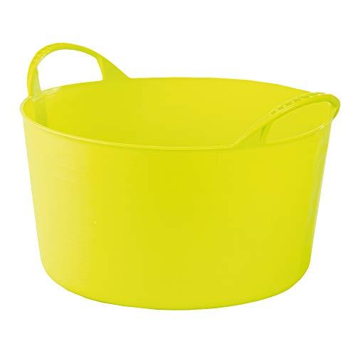 RED HOG - Flexi, contenitore per casa, giardino, edifici, super resistente, multiuso, con manici, capacità: 120 kg, 35 x 23 x 30 cm (14 l, verde pistacchio)