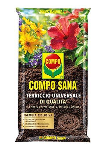 COMPO SANA Terriccio Universale di qualità, Per piante d'appartamento, balcone e giardino, 50 l