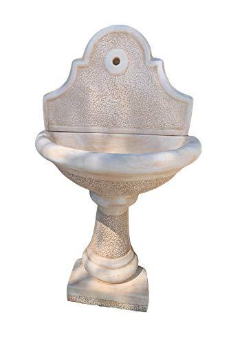 FONTANA A MURO TROPEA, FONTANA A COLONNA, SALVA SPAZIO, SCARICO A SCOMPARSA, LAVAMANI, ACQUAIO DA GIARDINO, LAVELLO DA ESTERNO FONTANELLA IN CEMENTO BIANCO E POLVERE DI MARMO, FONTANINE DA RUBINETTO