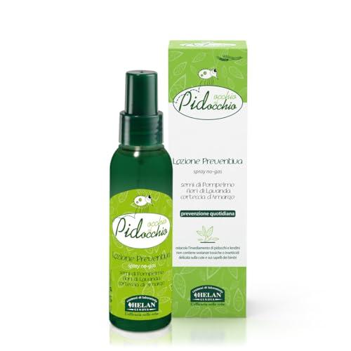 Helan, Occhio Al Pidocchio, Lozione Preventiva, Trattamento Pidocchi E Lendini Forte, Spray No Gas per Prevenzione Quotidiana, Formula Ricca di Principi Attivi, 100 ml