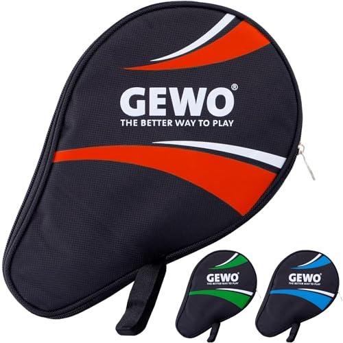 GEWO Rotonda Master, Custodia per Ping Pong con Scomparto per Palline Unisex-Adulto, Colore: Rosso, 30x20x2