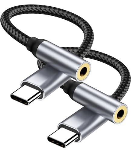 YLLZI Adattatore USB C a Jack 3.5 mm, Adattatore USB C per iPhone 17 16 15 Pro Max, tipo C a audio Aux per Samsung Galaxy S24 S23 Ultra Note 20, per Huawei P50 P40/Mate 30 20, Pixel 4/3, per Xiaomi