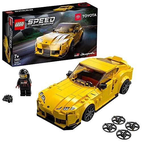 LEGO Speed Champions Toyota GR Supra, Macchina Giocattolo per Bambini di 7 Anni, Auto Sportiva da Corsa con Pilota 76901