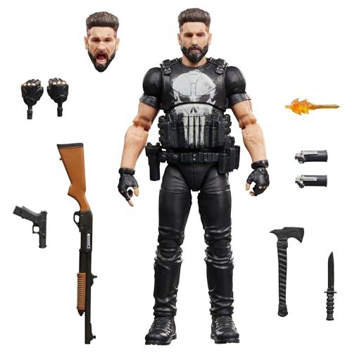 Hasbro Marvel Legends Series, Punisher, set di action figure collezionabile ispirato alla serie 
