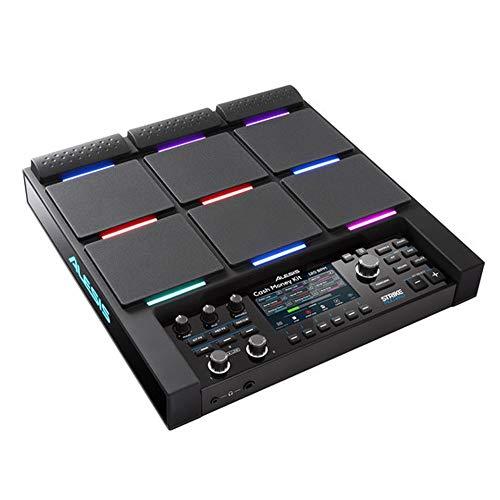 Alesis Strike Multipad - Pad a percussione con 9 pad trigger con colori RGB, campionatore, scheda audio integrata 2-In/2-Out, e USB