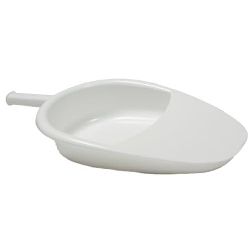 MEDICALAB Padella Sanitaria Made in Italy, Padella per Disabili, Allettati e Anziani, Sterilizzabile in Polipropilene, Colore Bianco (Senza Coperchio)