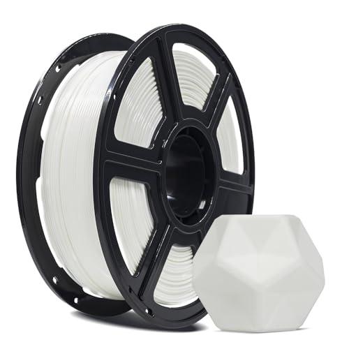 FLASHFORGE Filamento per stampante 3D, filamento PLA PRO da 1,75 mm, bobina da 1 kg (1 kg), precisione dimensionale +/- 0,02 mm per stampanti 3D FDM, migliore tenacia e nessun annodamento (Bianco)