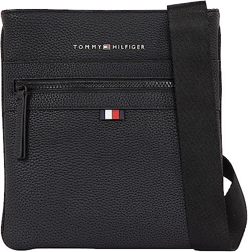 Tommy Hilfiger Borsa a Tracolla Uomo Essential PU Crossover Piccola, Nero (Black), Taglia Unica