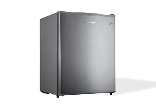 PremierTech Mini Congelatore, Freezer 42 litri, 4**** Stelle, Compatto, Da Tavolo, Risparmio Energetico, Porta reversibile, Silver, PT-FR43S