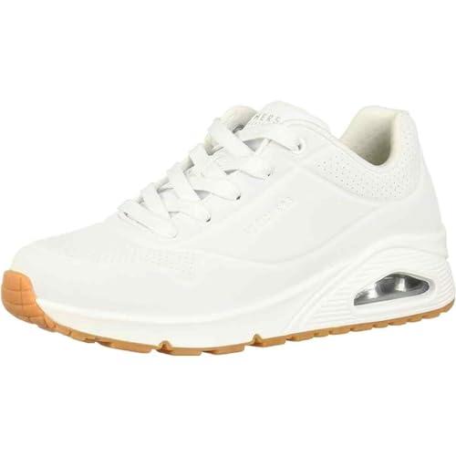 Skechers Uno Stand On Air, Sneaker Donna, White 73690, 36.5 EU