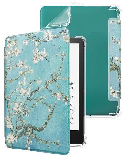 WALNEW Custodia per Kindle Paperwhite 12a generazione 2024 da 7 pollici e Kindle Colorsoft Signature Edition, custodia protettiva posteriore in morbido TPU trasparente per Kindle Colorsoft 2024