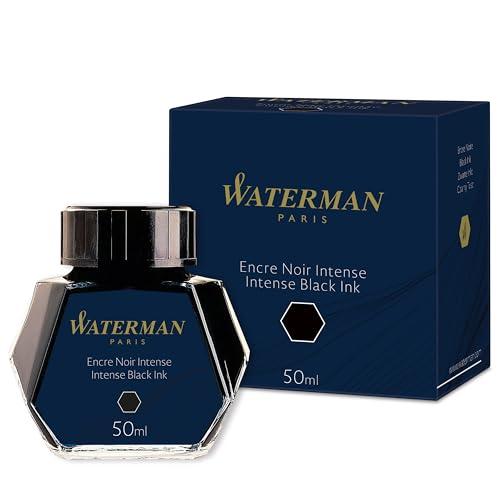 Waterman inchiostro per penna stilografica | nero intenso | bottiglia da 50 ml