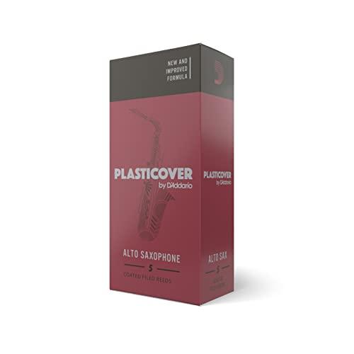 D’Addario Woodwinds - Plasticover Ance Sax Contralto - Alto Saxophone Reeds - Strength 2.5-5-Pacchetto