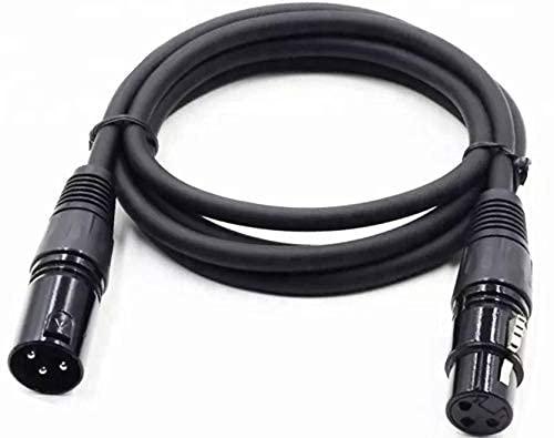 Vsnetwork Cavo XLR DMX Cannon 10 Metri Maschio/Femmina Bilanciato, Professionale per Microfono, Mixer, Casse, Amplificatore (10)