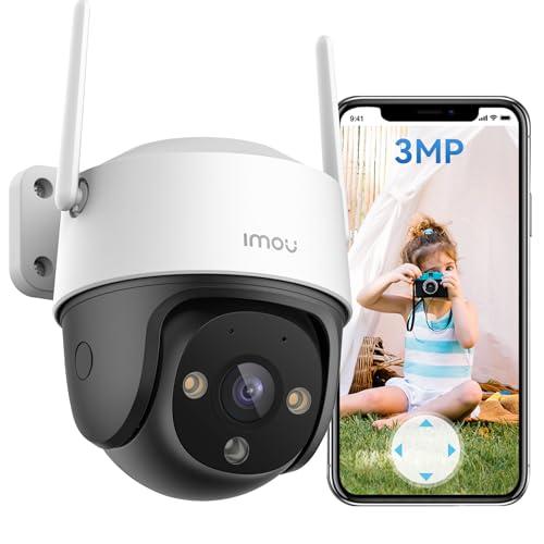 Imou Cruiser SE+ 2K Camera, Telecamera di Sicurezza Esterna per la Casa, WiFi CCTV per la casa, Sorveglianza con Copertura a 360°, Rilevamento Umano/Movimento, Visione Notturna Intelligente, IP66