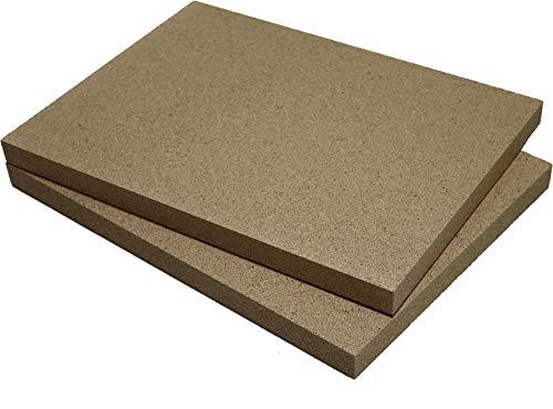 Piastra in vermiculite 2 pezzi 400x300x25mm