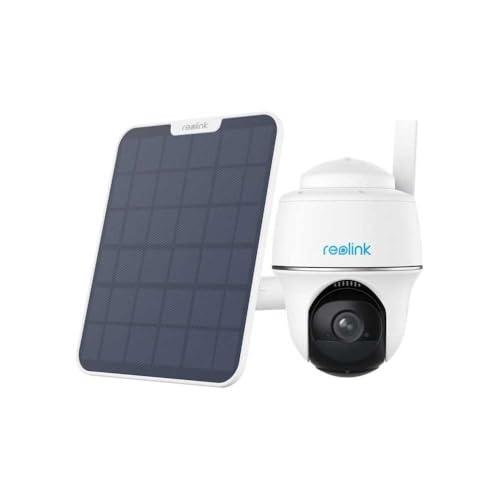 Reolink Cámara de Seguridad con Batería PT Energía Solar Visión Nocturna en Color HD 2K+ 5MP