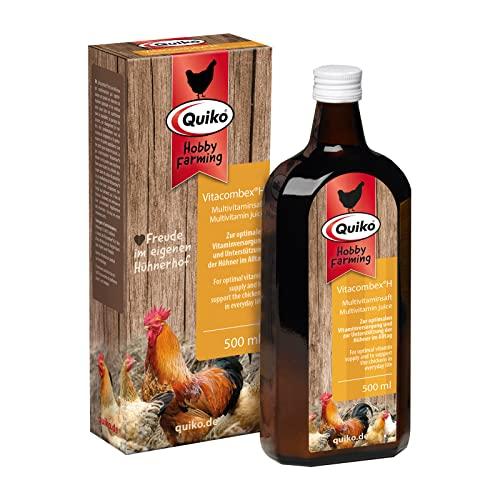 Quiko Hobby Farming Vitacombex H 500ml - Succo multivitaminico per polli, quaglie e pollame - Apporto vitaminico ottimale per i polli.
