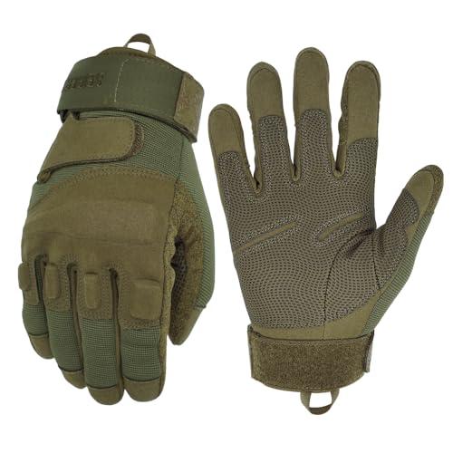 Seibertron Guanti Uomo S.O.L.A.G Militari Neri,Tattici,d'assalto e Combattimento Army Green M