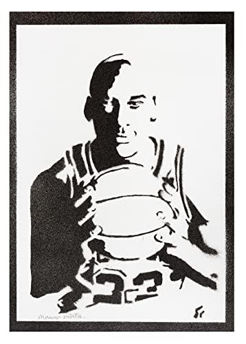 moreno-mata Autentici Graffiti Fatti a Mano Michael Jordan Handmade Poster Sport Quadro Moderno Soggiorno Decorazione Parete Regalo Uomo e Donna