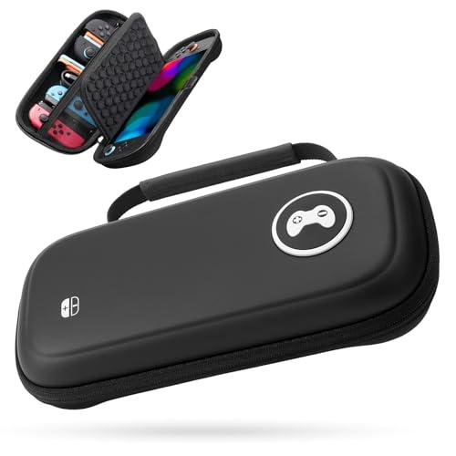 Custodia per Nintendo Switch 2 2025, Design Ammortizzante a Nido d'ape Migliorato, Borsa Rigida da Viaggio per Console Nintendo Switch 2 e Accessori, 10 Slot per Schede di Gioco (Nero)