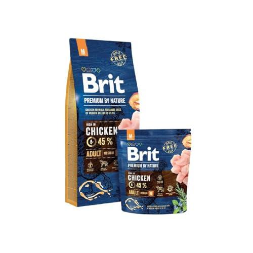 Brit Premium by Nature Adult M - dry dog food - Apple Chicken Corn 15 kg