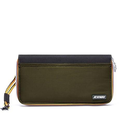 K-WAY Portafoglio Fluy K6116IW Verde Profondità 2 cm Larghezza 21 cm Altezza 11 cm Tessuto