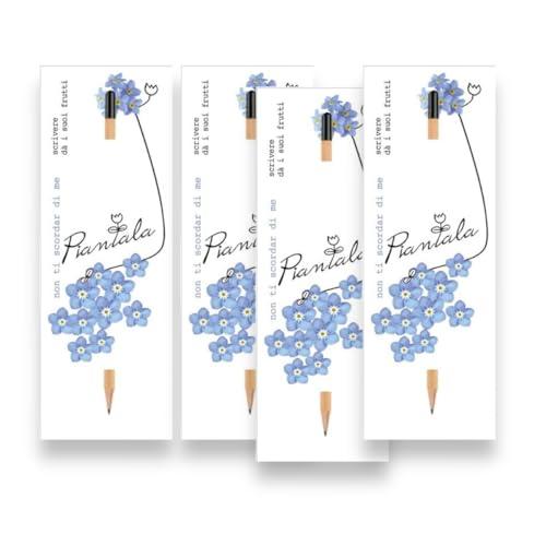 Generico VALUE PACK 4 PEZZI: semi piantabili + matite + cartoncini (semi NON TI SCORDAR DI ME - 4 pezzi)