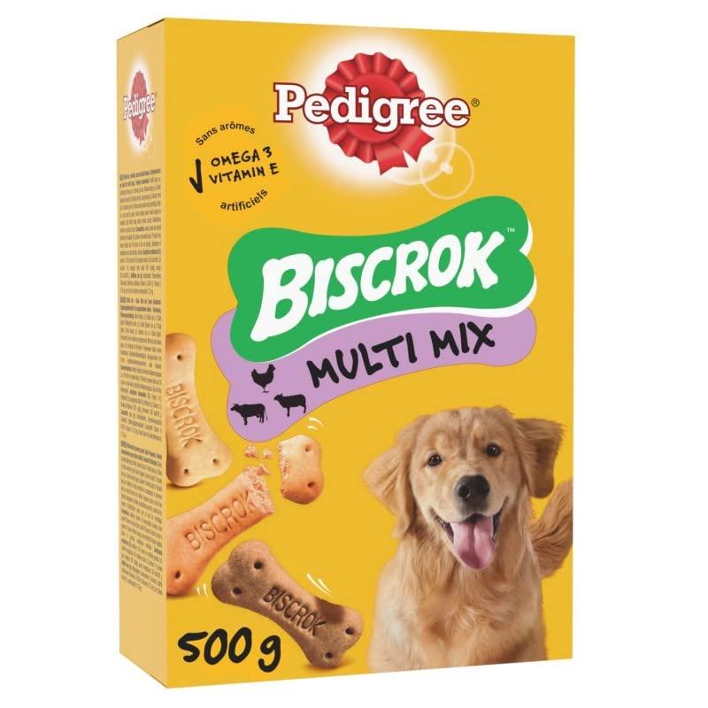 animaux Biscrok - Scatola per biscotti per cani, 500 g, lotto di 2