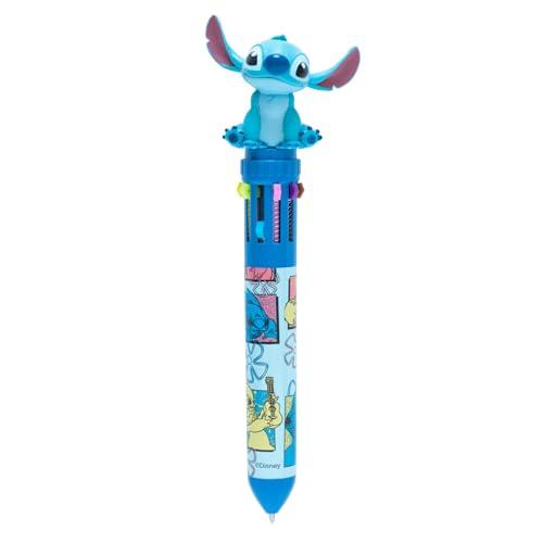 Grupo Erik: Penna Disney Stitch | Penna multicolore Stitch 10 colori, Penna a sfera retrattile con 10 colori, Penna Lilo e Stitch, Stitch Gadget, Licenza Ufficiale