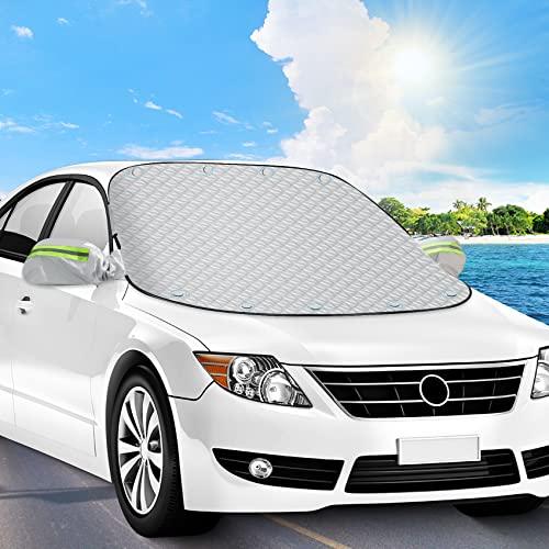 Copri Parabrezza per Auto Inverno Magnetico, Telo Parabrezza Antighiaccio Auto Invernale Telo Antigelo per Auto, Copertura Parabrezza Auto Inverno per Macchina SUV Anti Neve Ghiaccio Gelo 156 x 126cm