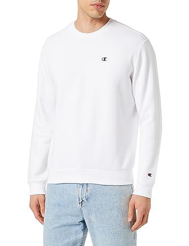 Champion Legacy Champion Basics - Powerblend Fleece Crewneck Felpa, Bianco, M Uomo FW23