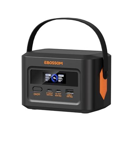 Centrale Elettrica Portatile H100, 120W Generatore Solare per Campeggio, 99,2Wh LiFePO4 Campeggio Generatore di Corrente Power Bank, AC DC Elettrico Emergenza Portatile, Emergenza Backup.