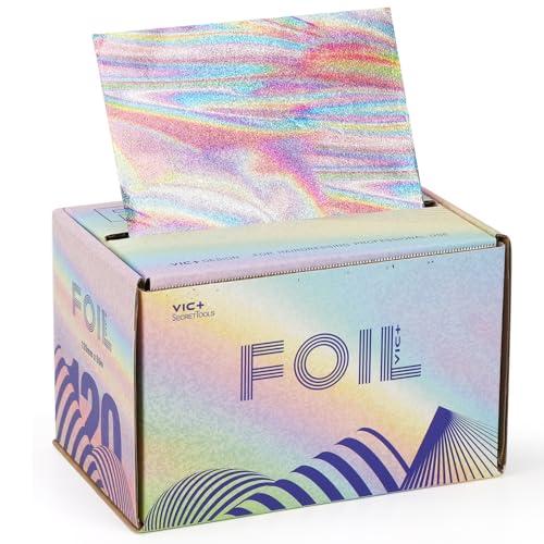 Segbeauty Stagnola per Parrucchieri, Foglio di Alluminio per Capelli, per Parrucchieri e Balayage, Foil Rotolo per Capelli, Accessori Barbiere (120mmX50m)