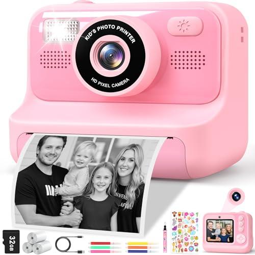 Subtail Macchina Fotografica Bambini Istantanea-2,4 Pollici 1080P Fotocamera Digitali Istantanea perBambini Selfie conScheda da32GB - Regalo per Bambini per Ragazze Ragazzi 3 4 5 6 7 8 9 10 11 12 Anni