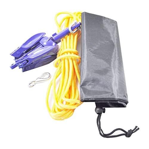 Hscjymnd Kayak Anchor Paddle Board Kit di Ancoraggio Kayak Portatile Kit di Ancoraggio per Kayak da Pesca Canoa Jet Ski Paddle Board Piccole Imbarcazioni