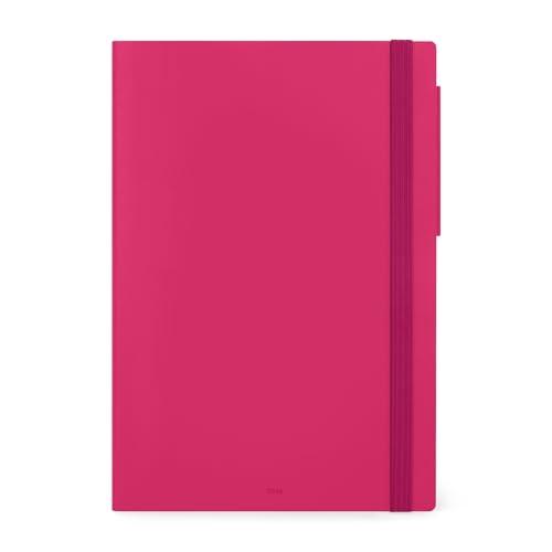 Legami - Agenda Giornaliera Large 2026, Raspberry, 12 Mesi, Chiusura con Elastico, Diario da Gennaio 2026 a Dicembre 2026, in Carta FSC Certificata, 17 x 24 cm