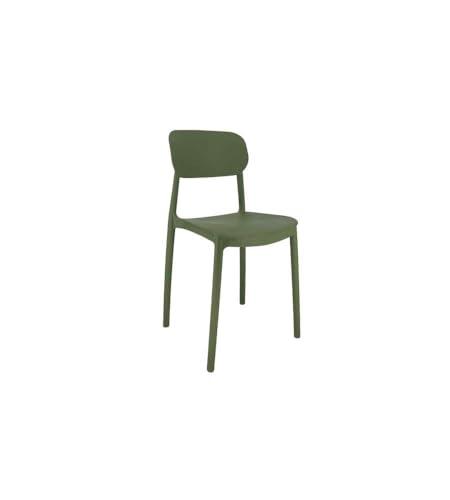 Domo Mea Sedia Mood Verde Scuro - Polipropilene h 75,5 cm Interni