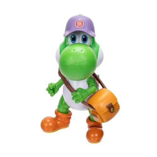 Action figure di Yoshi da 12,7 cm (5 pollici) tratta dal film Super Mario Galaxy, con accessori, prodotto con licenza ufficiale Jakks Pacific, 20 punti di articolazione e divertenti accessori inclusi