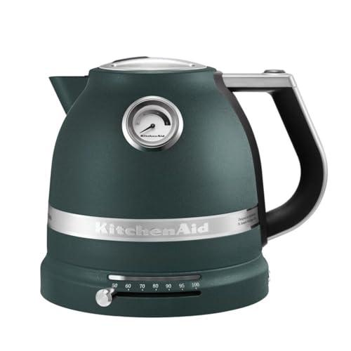 Kitchenaid Bollitore ad acqua 1,5 Litro - Artisan - Bollitore in acciaio inox con indicatore di temperatura - 2400W - Verde