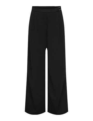 ONLY Onlsania Life Wide Buckle Pant Jrs, Nero, XL Donna