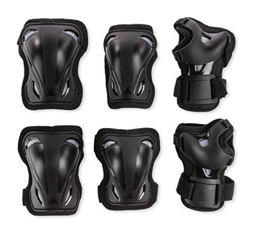 Rollerblade SKATE GEAR 3 PACK, Set di protezioni per pattini in linea, nero, S, adulti unisex