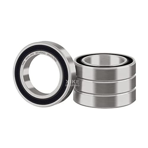 XiKe 4 pz 6805-2RS Cuscinetti a sfere sigillati 25x37x7mm, Pre-lubrificati, Acciaio cromato, Doppia Guarnizione in Gomma, 6805RS Cuscinetto a sfere a gola profonda con tenuta.
